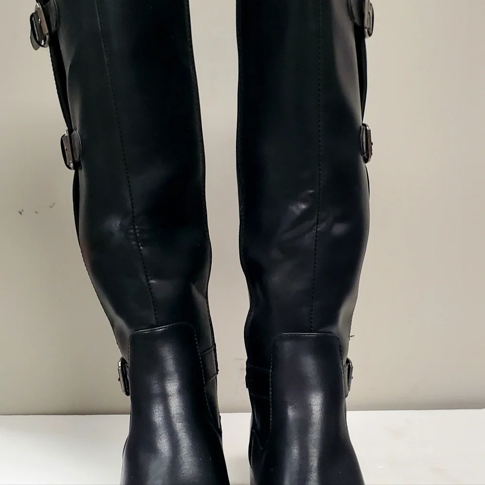 Toetos‎ Womens Black Riding Boots Size 7.5 adjustable with New without box